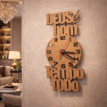Relógio de Parede Diferenciado com Frase Cristã Decorativa