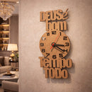 Relógio de Parede Diferenciado com Frase Cristã Decorativa